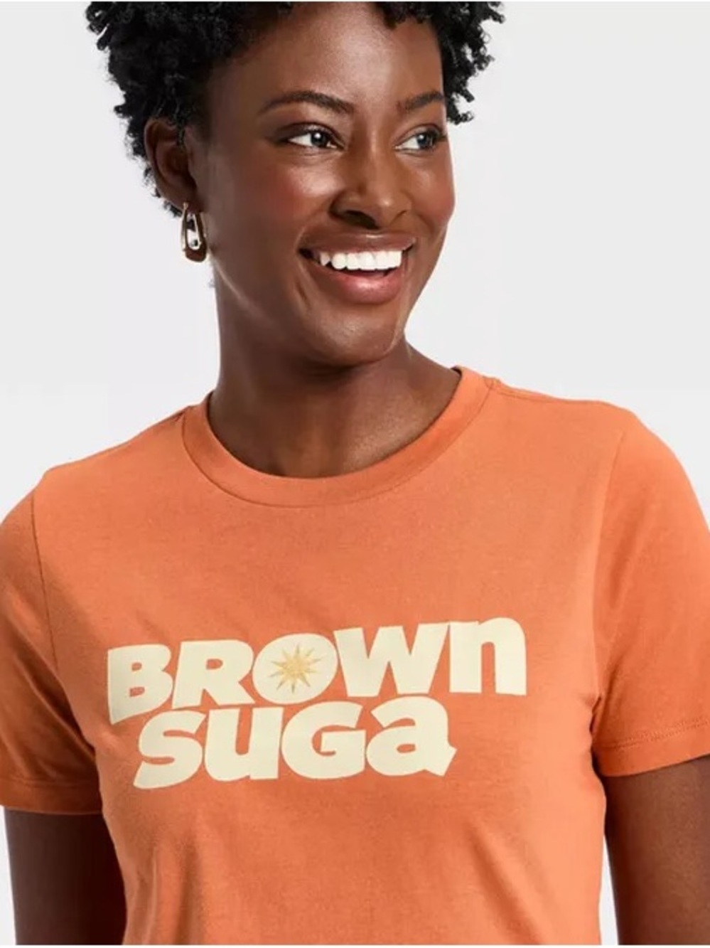 Brown Suga Short Sleeve Tee - Orange